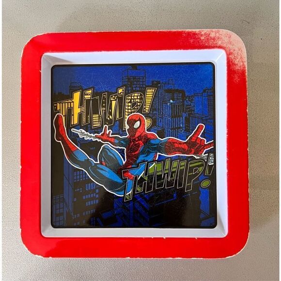 Disney Spider-Man Plate Marvel Comics Super Hero Collectable - Picture 2 of 4